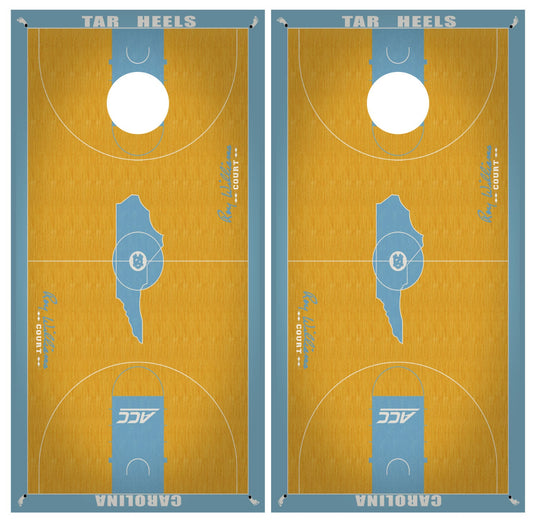 north-carolina-tar-heels-court-cornhole-board-wraps